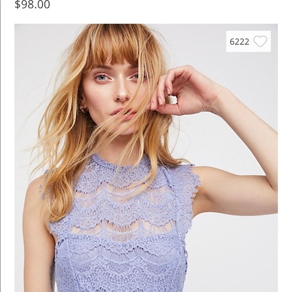 NWT Free People Bodycon daydream lace slip dress - Picture 8 of 8